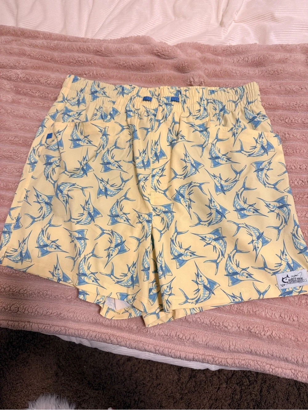 World Wide Sportsman Men’s M Yellow Swim Trunks